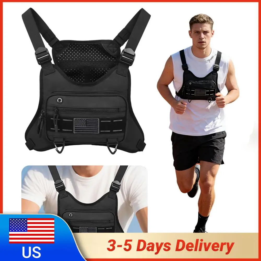 Chest Bag Anti-Theft Multi-Functional Outdoor Sports Chest Bag for Workouts Cycling Hiking Motorcycle Accessories