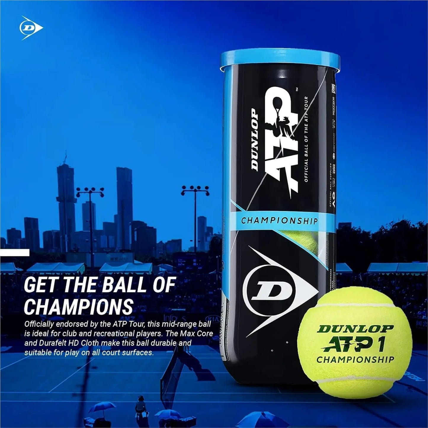 Professional Tennis Balls for Competitive Play, Durable and High-Visibility Yellow, Case of 12