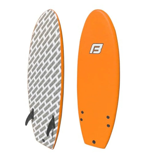 4'10 Funboard Beginner Learning Softboard Surfboard Foam in Blue for Easy Riding and Safe Practice