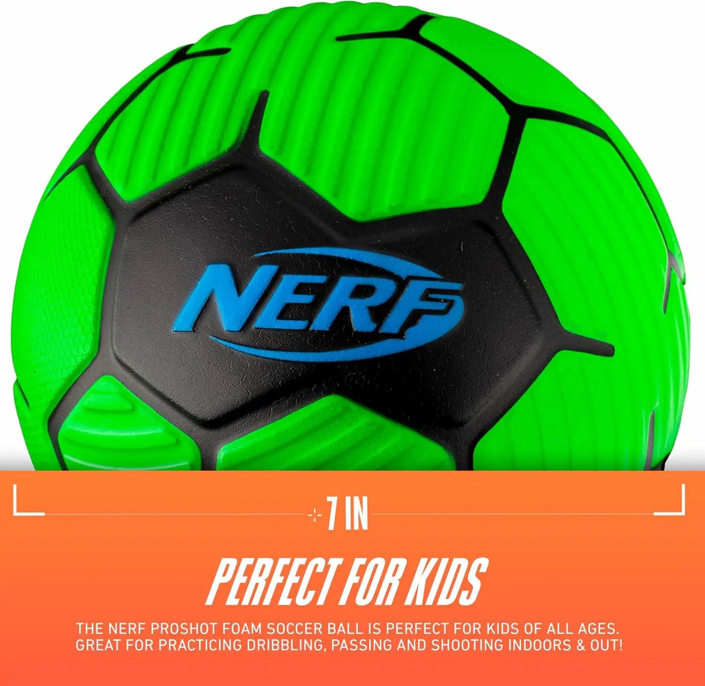 7" Mini Foam Soccer Ball for Indoor and Outdoor Play, Soft and Safe