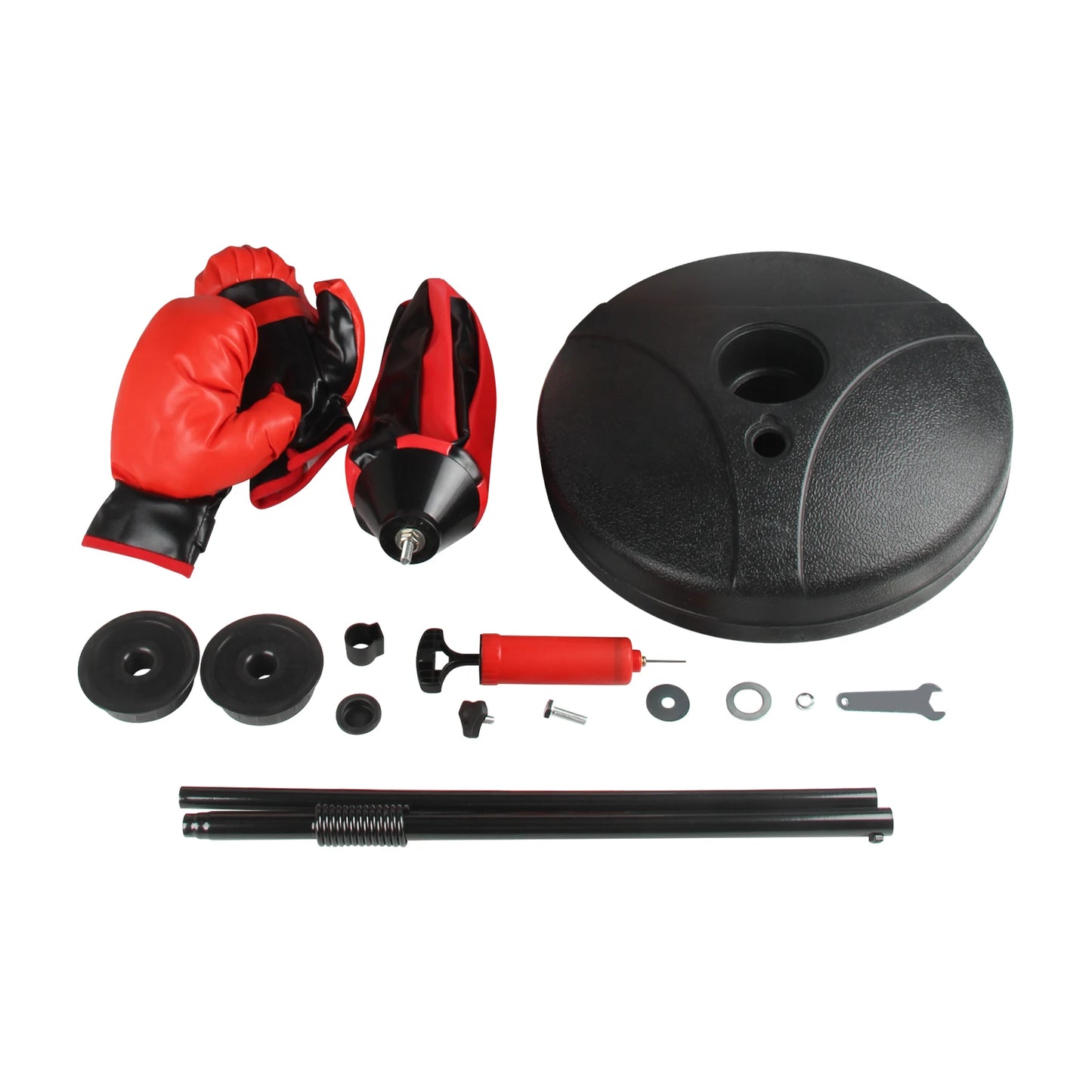 Boxing Speed Ball, Inflatable Boxing Punching Ball, Punching Bag with Adjustable Height Stand