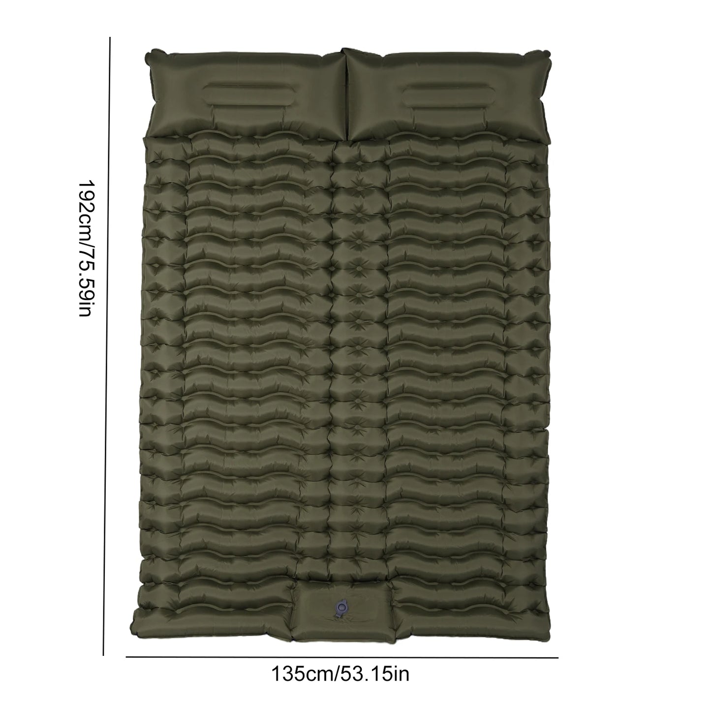 Camping Mat with Pillow Portable Sleeping Pad Built-in Foot Pump Folding Air Mattress for Camping Backpacking Travel