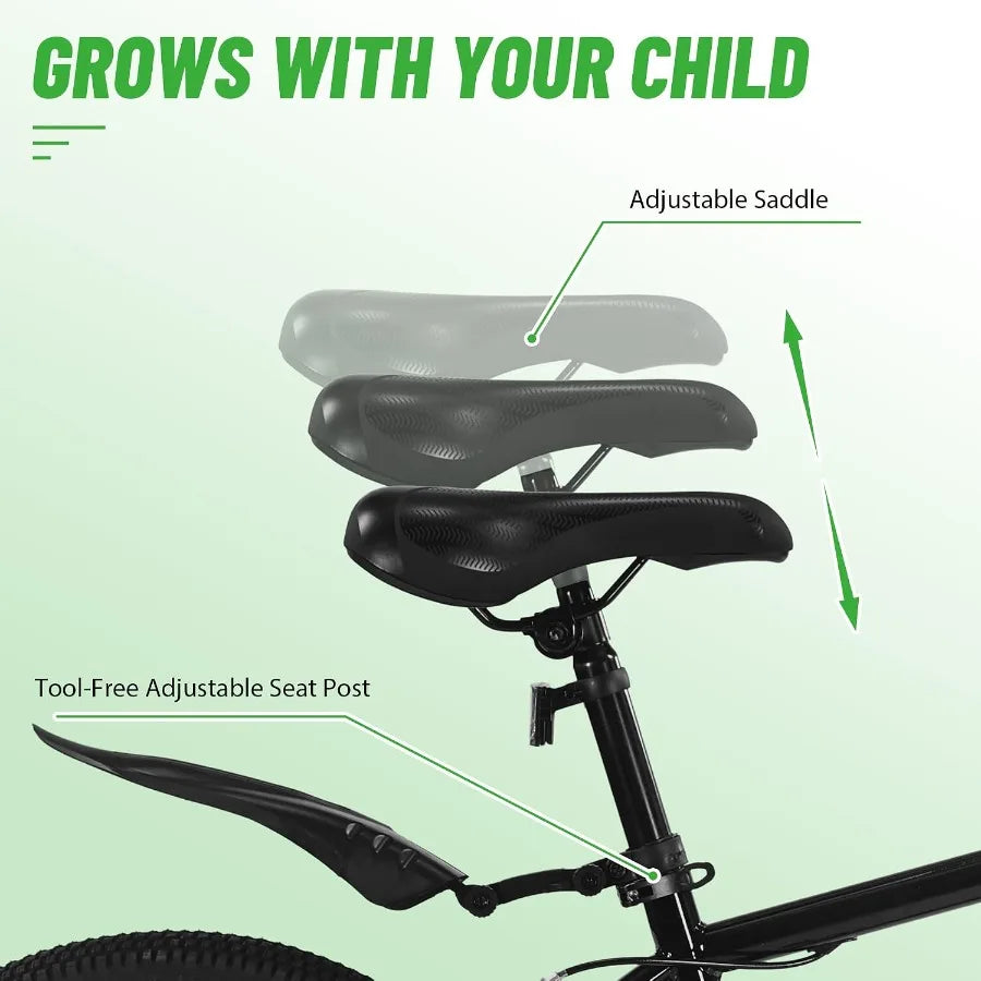 20/'Bike for Boys Aged 6-14, Freestyle BMX-Style Boys Bike for,Lightweight Kid Bicycle Beginner Level Rider with Adjustable Sea