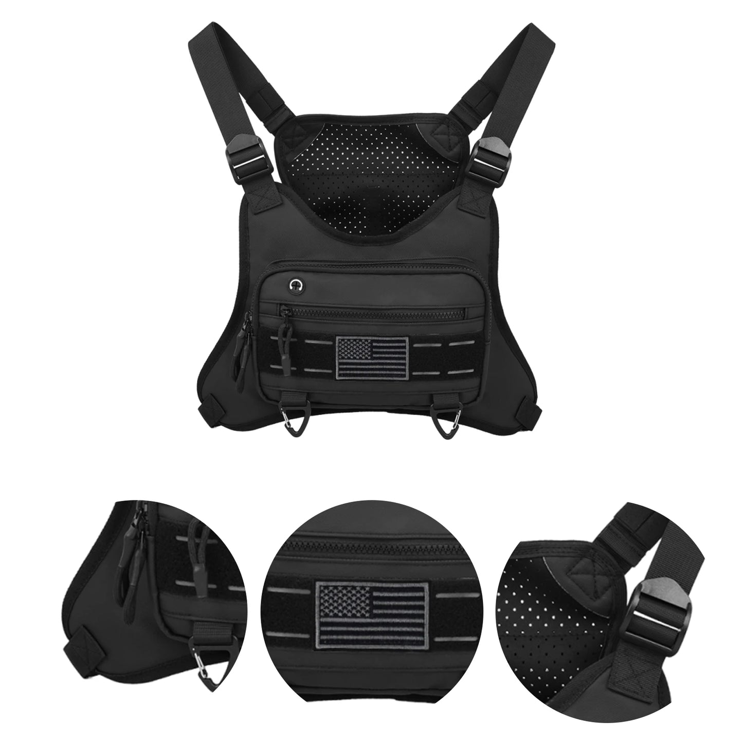 Chest Bag Anti-Theft Multi-Functional Outdoor Sports Chest Bag for Workouts Cycling Hiking Motorcycle Accessories