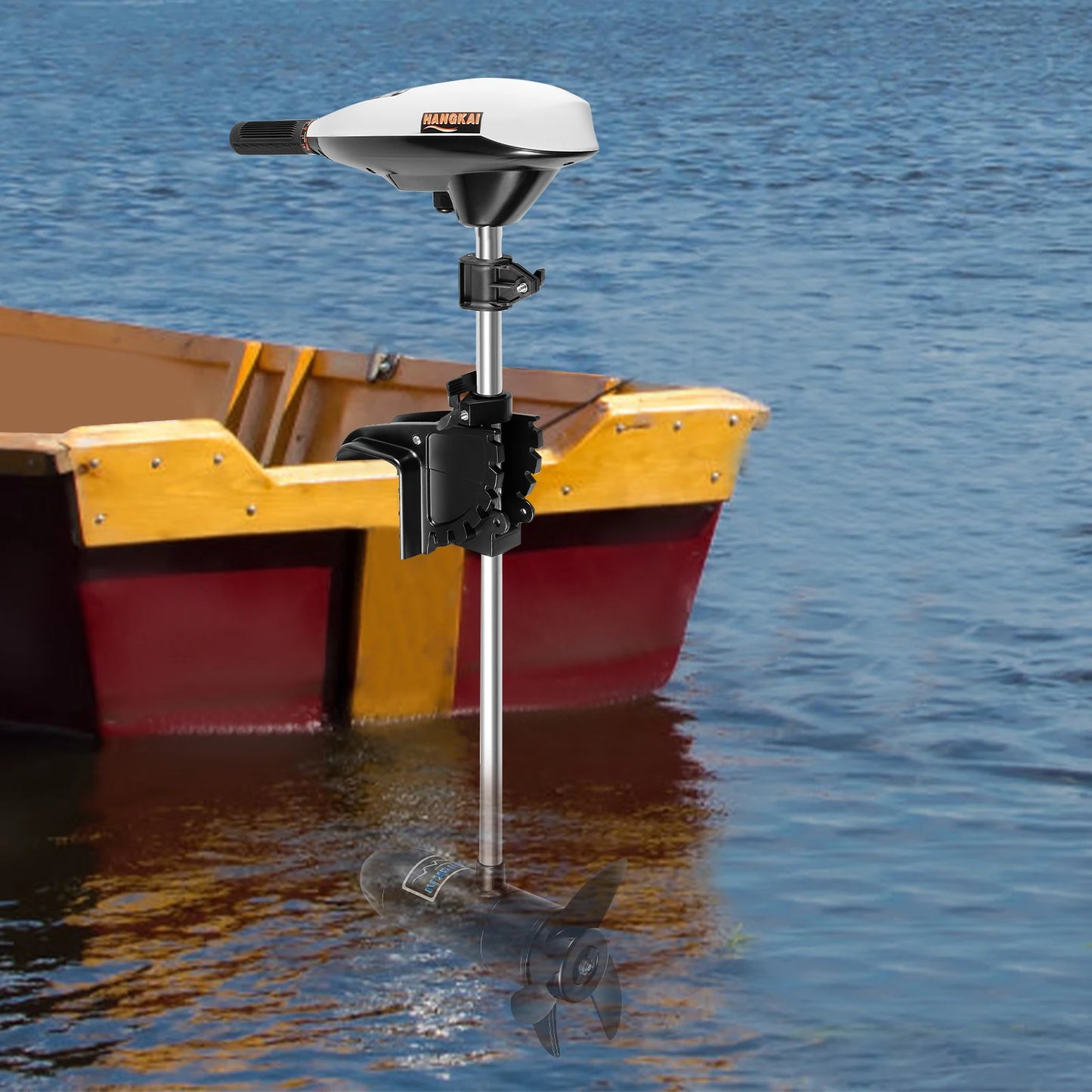 660W 12V Electric Outboard Engine 600kg Load Capacity with 3 Propeller Blades Applicable for 2-4m Length Ship