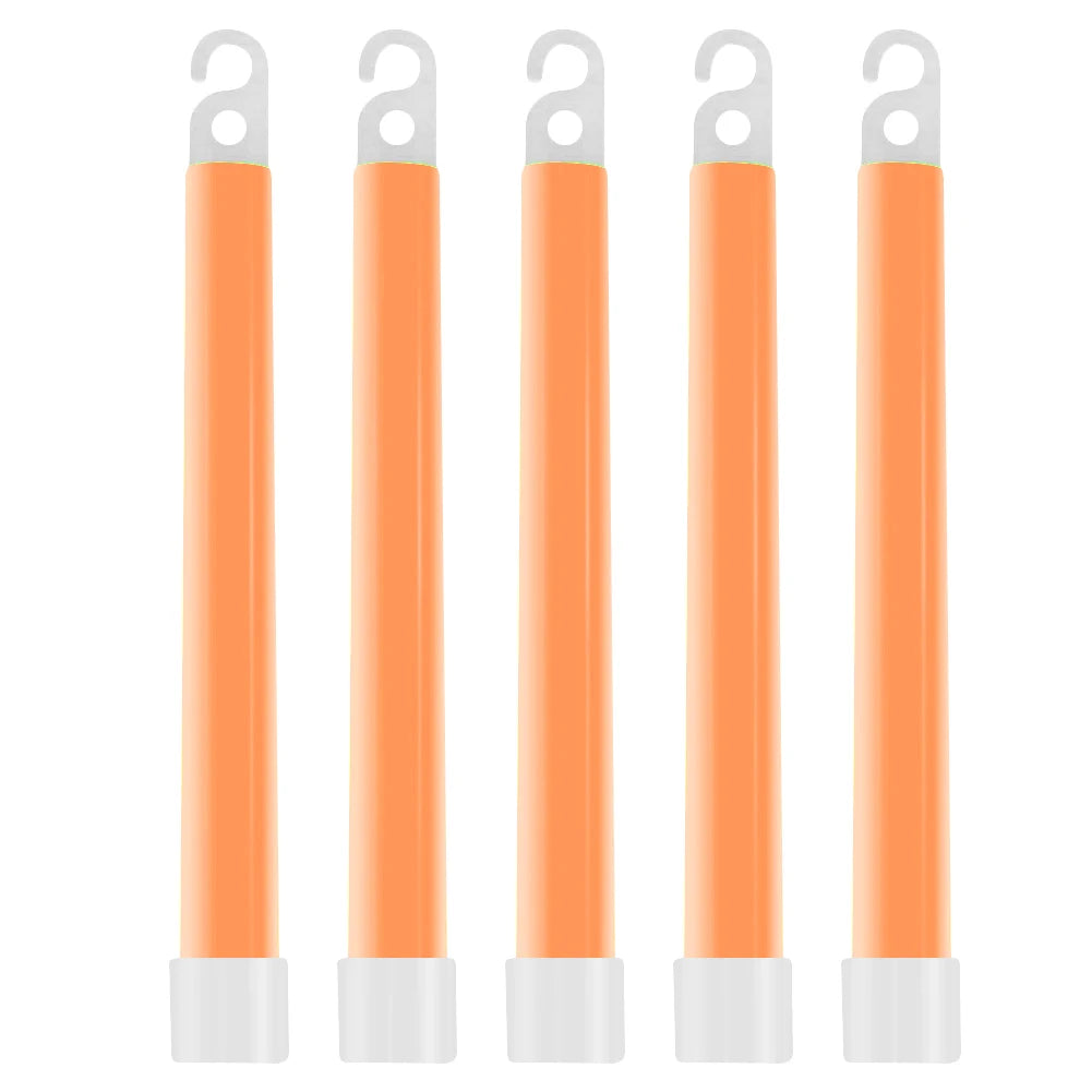 5pcs 6 Inch Outdoor Emergency Glow Sticks Waterproof  Hiking Camping Equipment Concert Party Light Stick