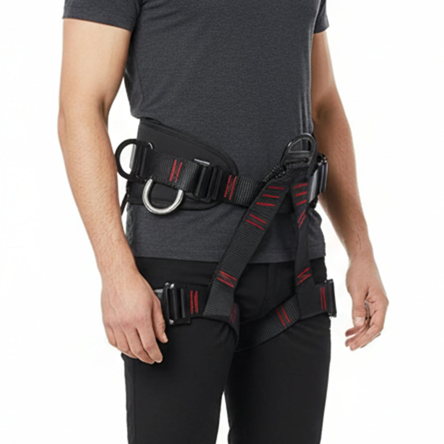 Adjustable Half Body Harnesses for Women and Men Protect Waist Safety Harness for Roofing Fire Rescuing Rock Climbing Tree Climb