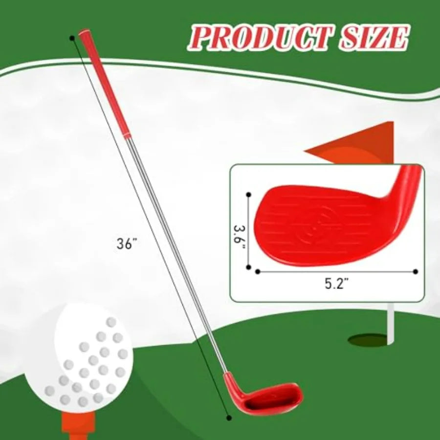 2 Pack 36" Backyard Golf Club Set with Oversize Heads Golf Club for Home Backyard Bucket Game Chipping Clubs Outdoor Indoor Tra