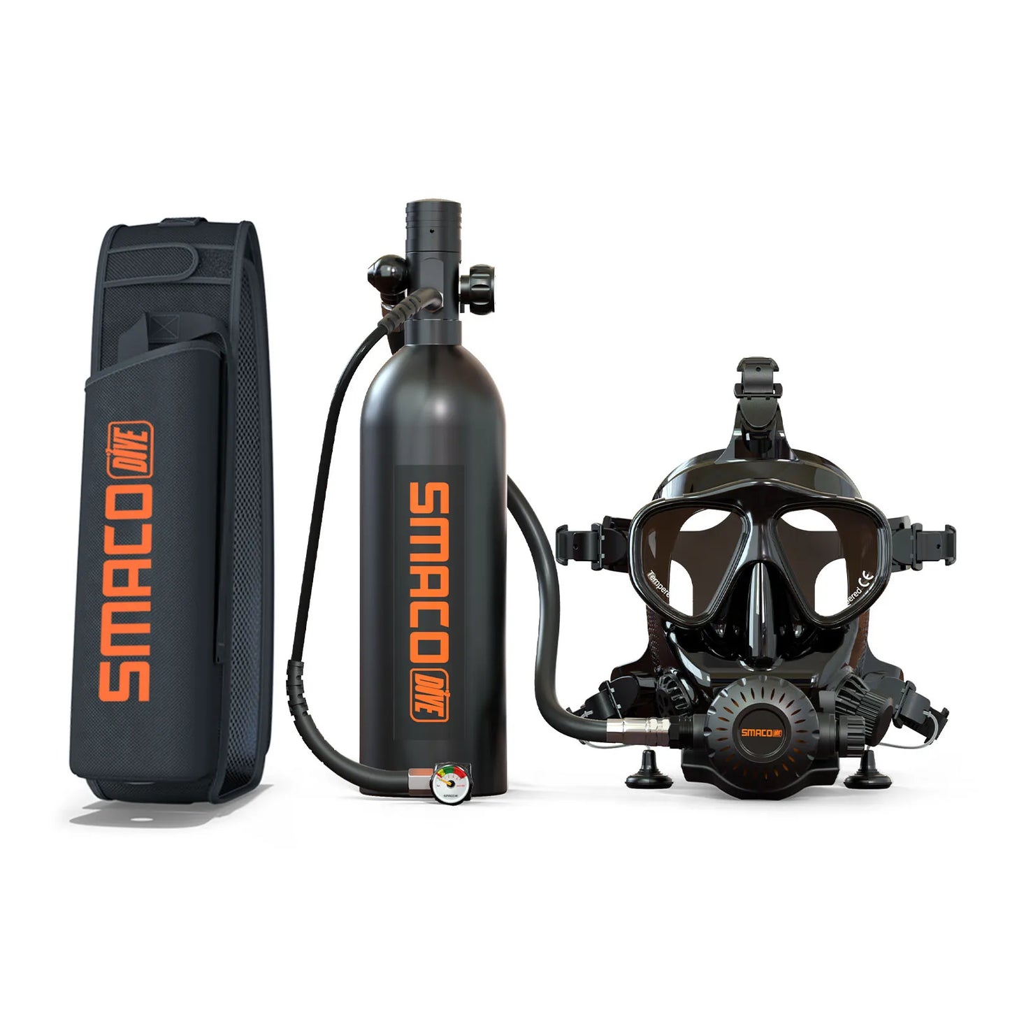 SMACO S400Pro Scuba Diving Equipment with Diving Mask Oxygen Tank Cylinder Underwater Breathing Device Portable Mini Scuba Tank