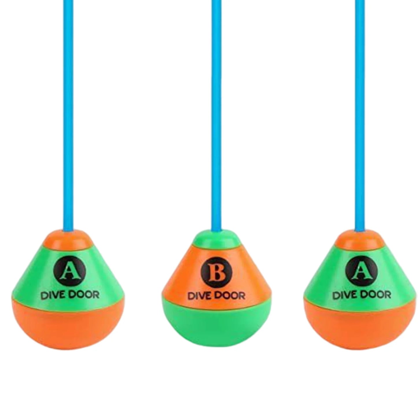 2pcs/set Through Door Diving Ring Adults Kids Underwater Swimming  Diving Training Crossing Rope Door for Outdoor Pool Games
