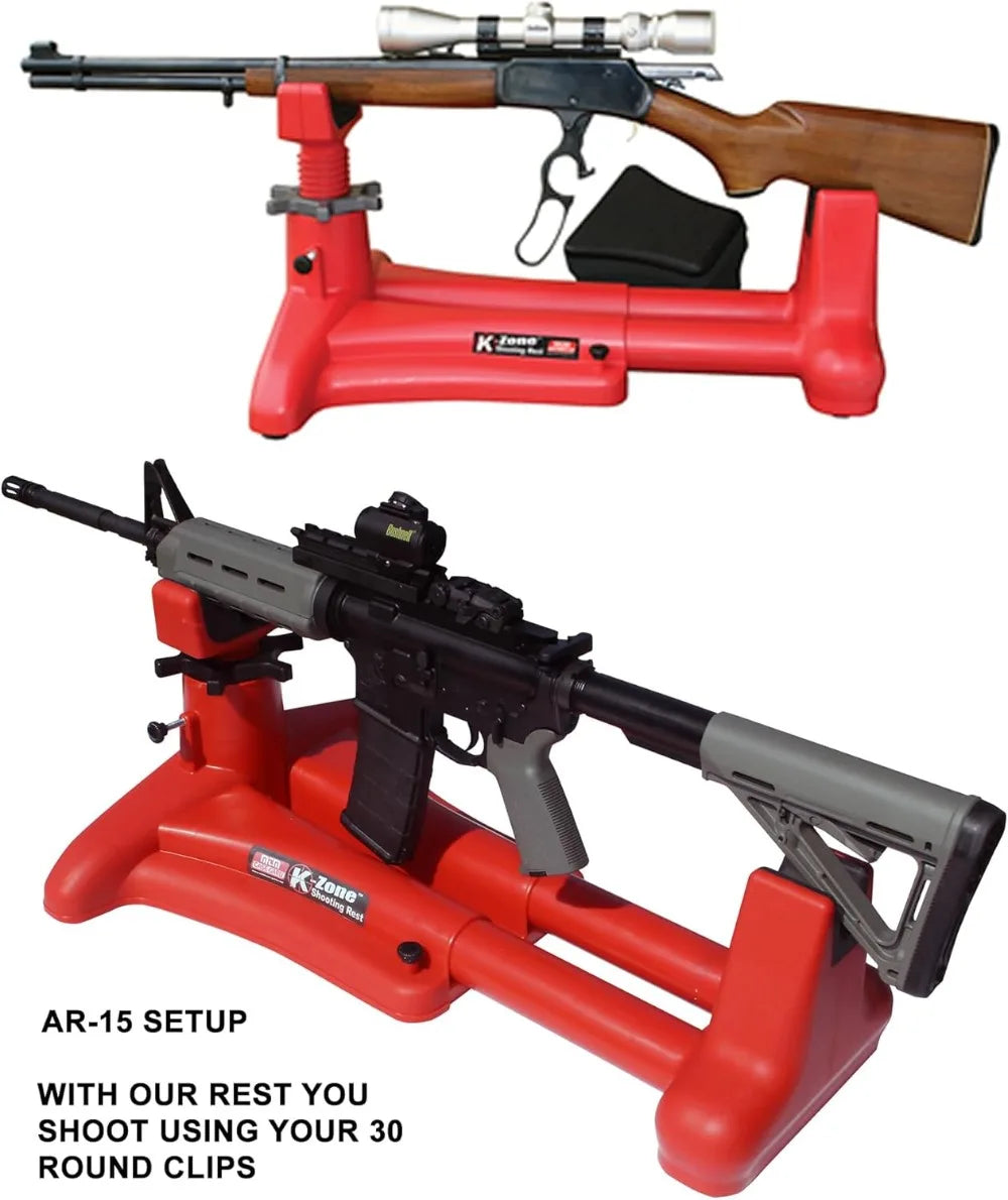 KSR-30 K-ZONE Shooting Rest, Adjustable Rifle Support for Precision Shooting
