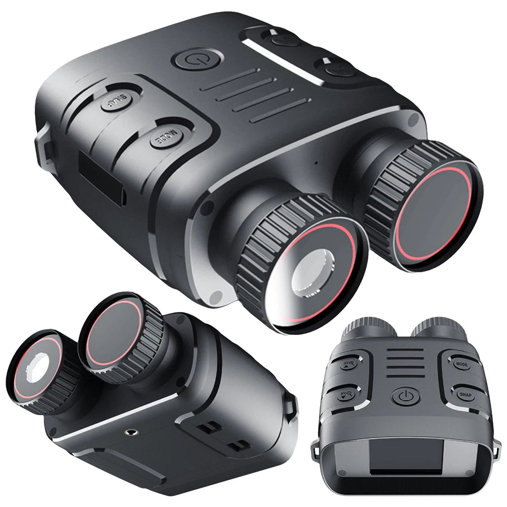 HD 1080P Night Vision Goggles 2.4-Inch Screen Infrared Digital Binoculars 5X Digital Zoom 300M Full Dark Viewing 7-Level I