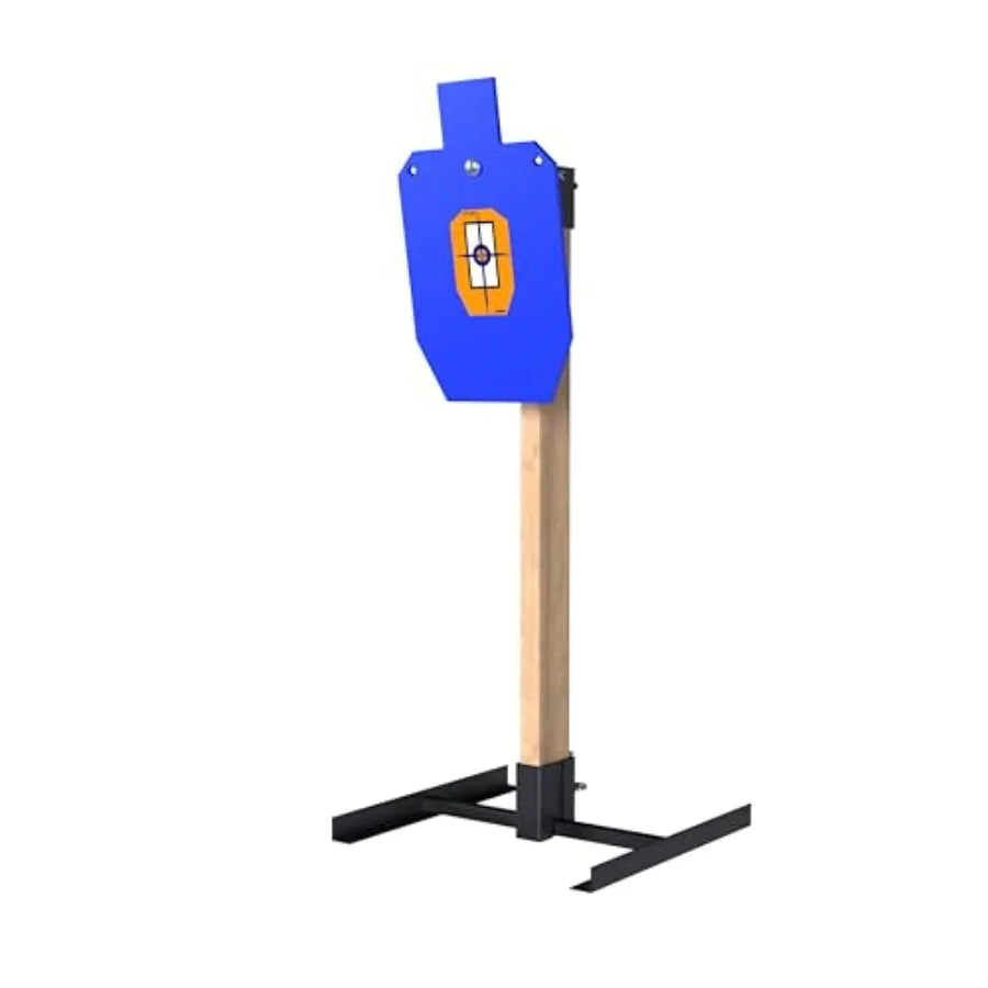 1/2 inch Thick AR500 Steel Target Stand System for 12 x 20 Torso Shooting Targets with Durable 2x4 Base Kit Ideal for O