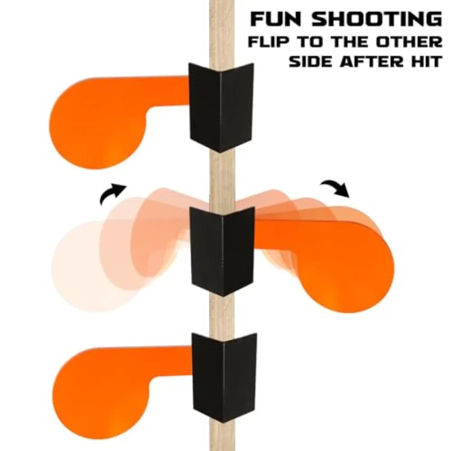 6 x 3 8 AR500 Dueling Tree Paddle Set Reactive Steel Dueling Tree Targets DIY Shooting Target Kit for Outdoor Shooting