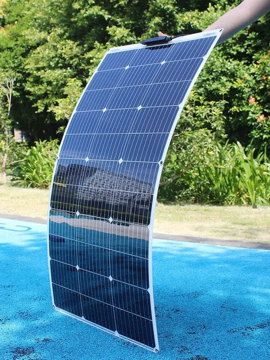Flexible Solar Panel Charger 100W-1000W for Camping RV Boat Car Home Use 12V 24V Battery Charging Foldable Sun Energy Converter