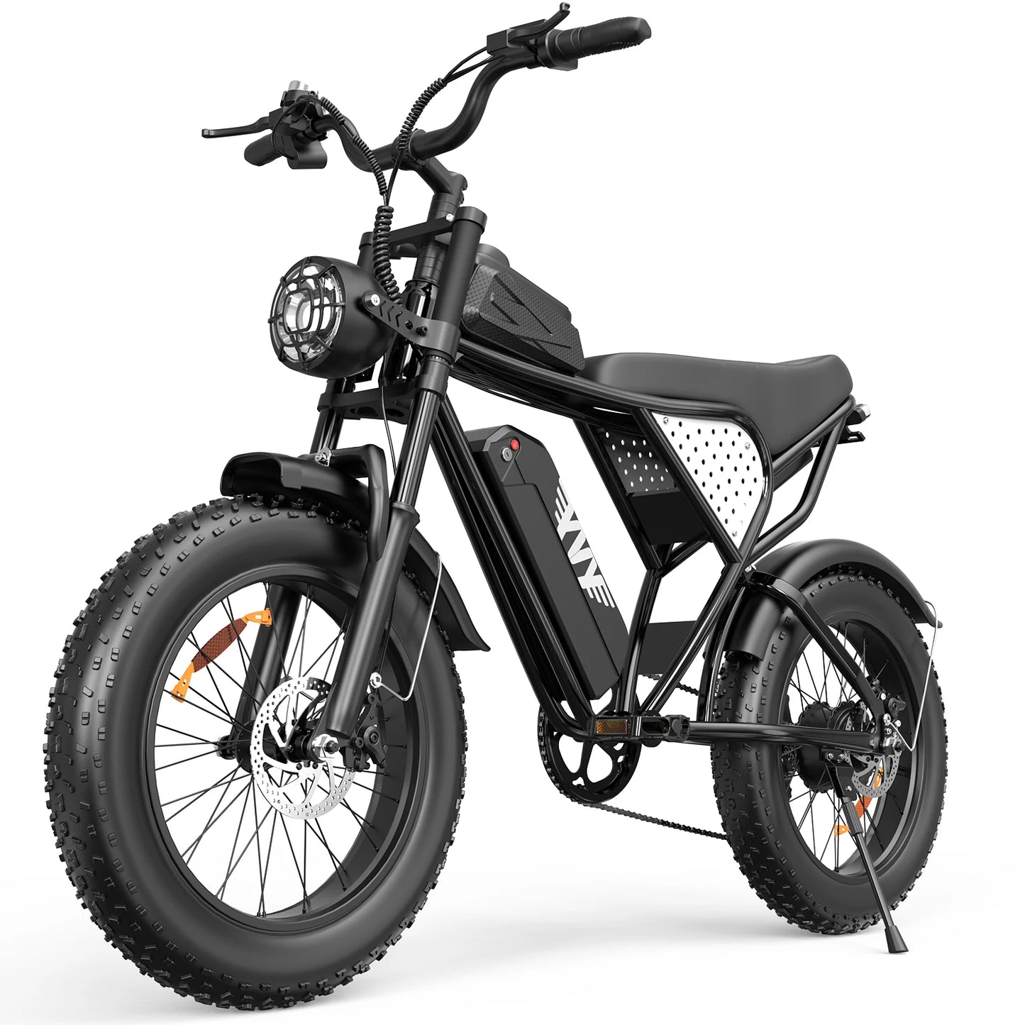 YVY Electric Bike for Adults 1200W 48V 15.6Ah Teens Off-road Touring City Trail 20*4 Inch Fat Tire Snow City Commuter EBike