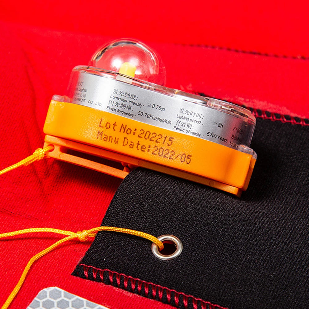 LED Life Jacket Light Energy-Efficient Waterproof Easy Operation Autonomous Switch Lightweight Portable for Swimming Sea Fishing