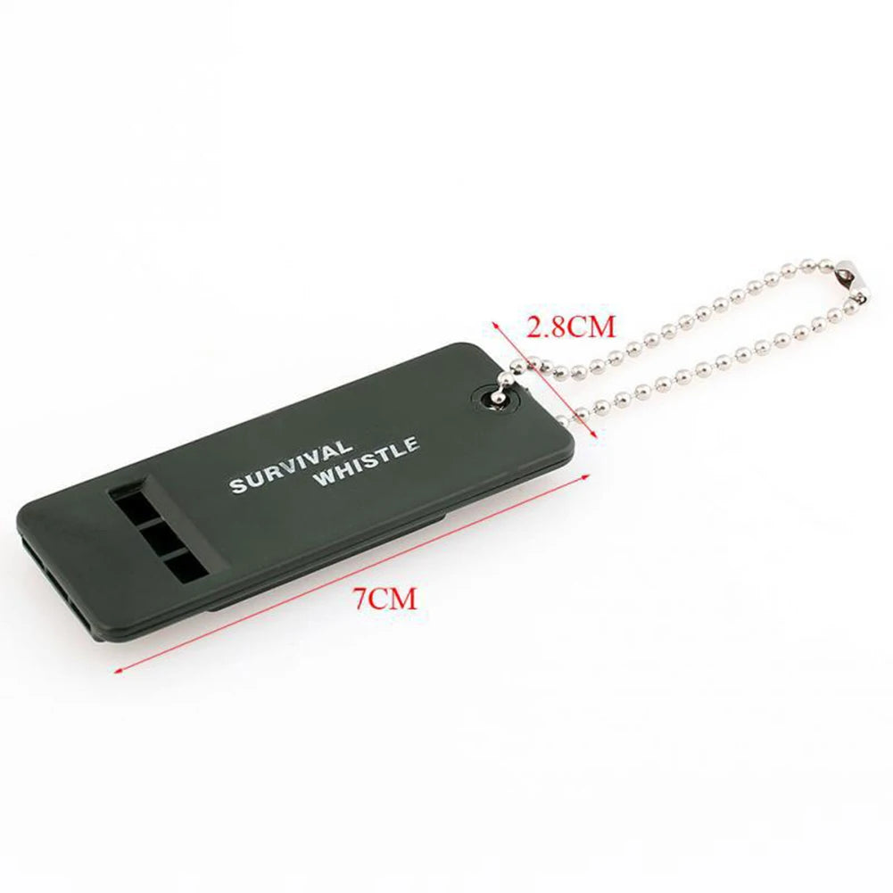 3-Frequency Whistle Portable Emergency Whistle High Decibel Rescue Signaling First Aid Tool for Hiking Camping Mountaineering