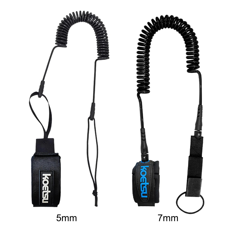 Sup Board Foot Leg Rope Practical Coiled Surfboard Leash Elastic Surfing Stand UP Paddle Board Ankle Leash TPU Accessories