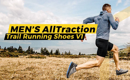 Fitville Trail Running Shoes Wide Toe Men's Sneakers Non-slip Wear Resistant Sport Shoes for Heel Pain Plantar Fasciitis Relief