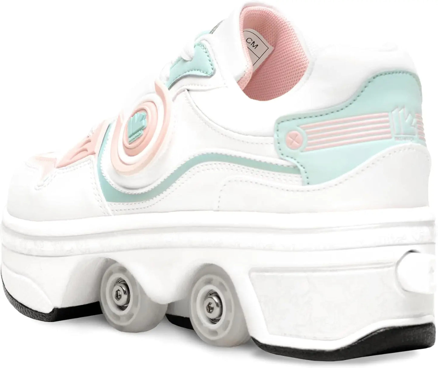 Women's Retractable Roller Skates for Indoor and Outdoor Use with Adjustable Wheels