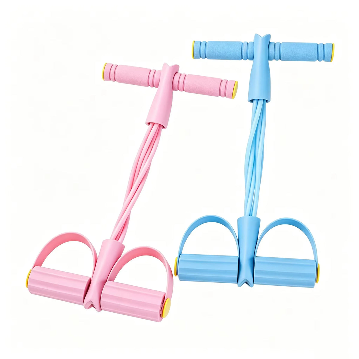Heavy-Duty Foot Pedal Resistance Band, Sturdy PVC & TPE Fitness Puller with Anti-Slip Footrest, Ideal for Leg Workouts, Sit-Ups
