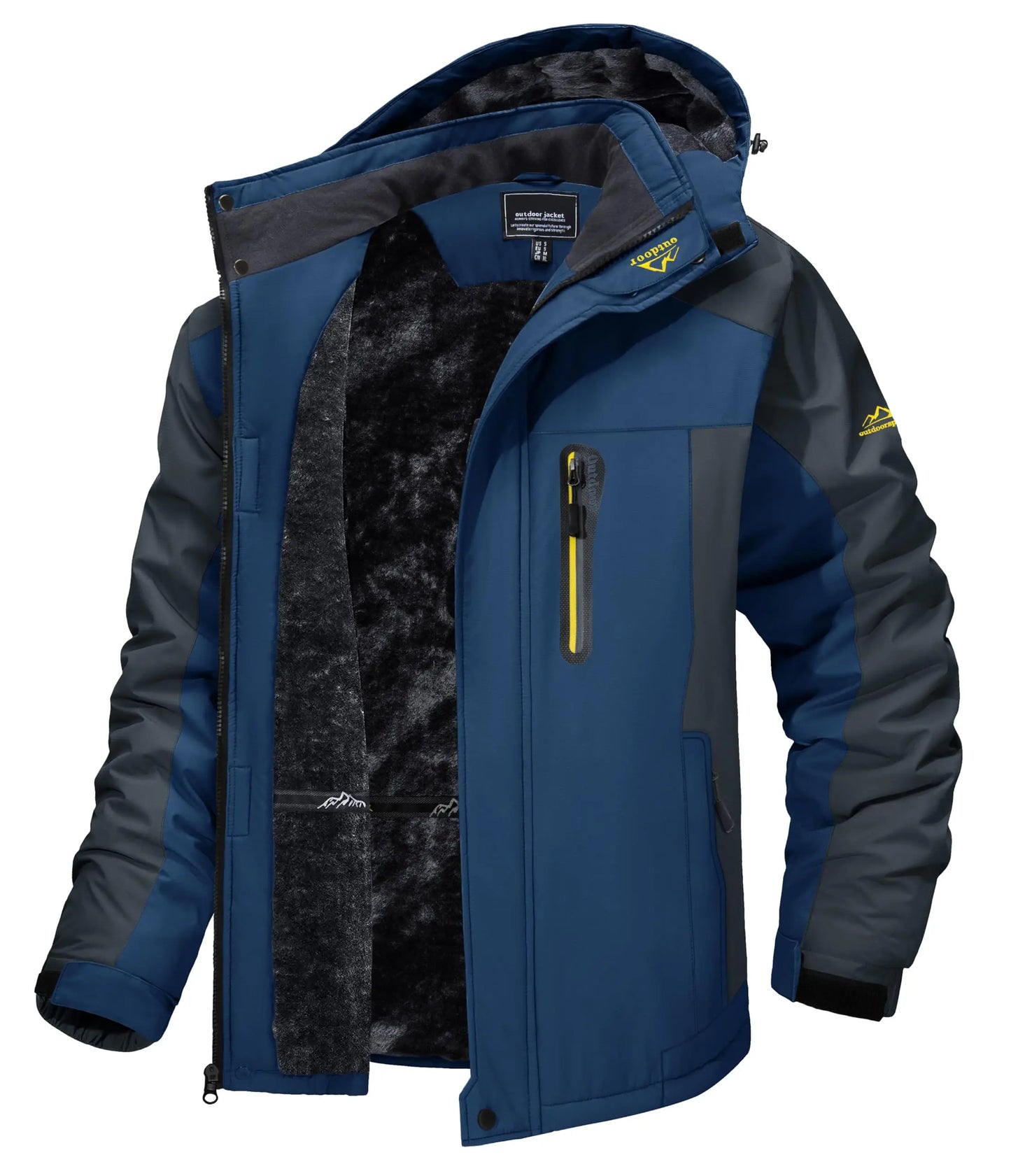 Men's Winter Ski Snow Jacket Waterproof Snow Jackets Fleece Lining Outdoor Coat Warm Insulated Snowboard Jackets