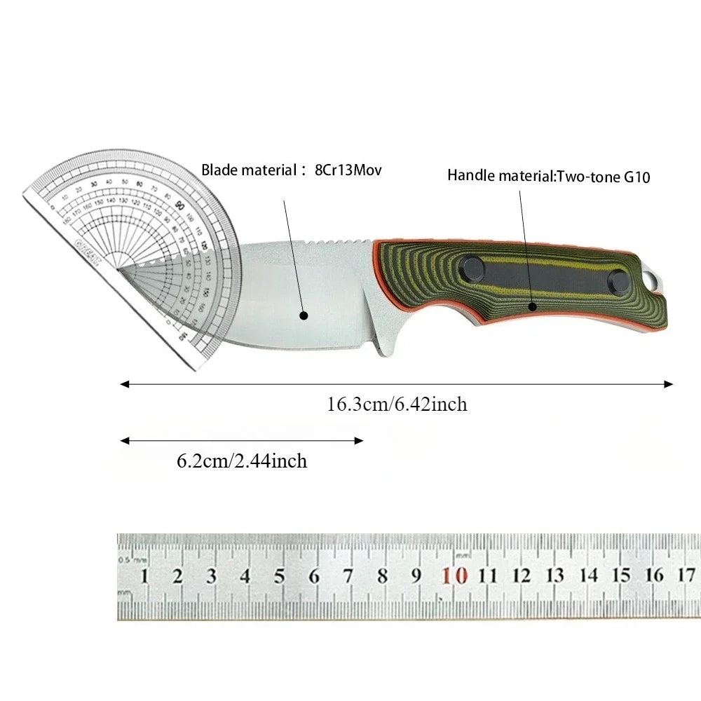 High-quality BM 15017 with K Sheath Straight Knives Fishing Hiking Knives Multi-function Tool EDC Outdoor Camping Cutting Knives