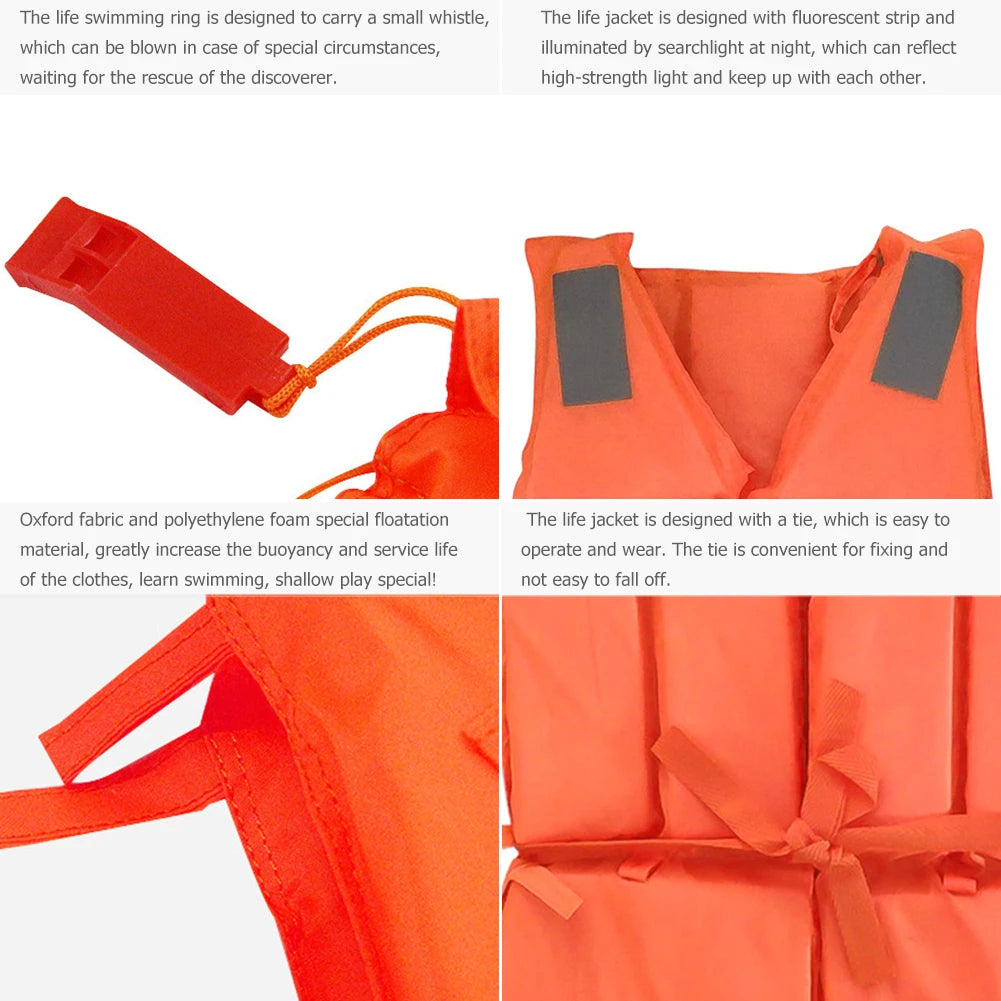 Outdoor Swimming Boating Drifting Life Vest Adjustable Life Jacket for Adults