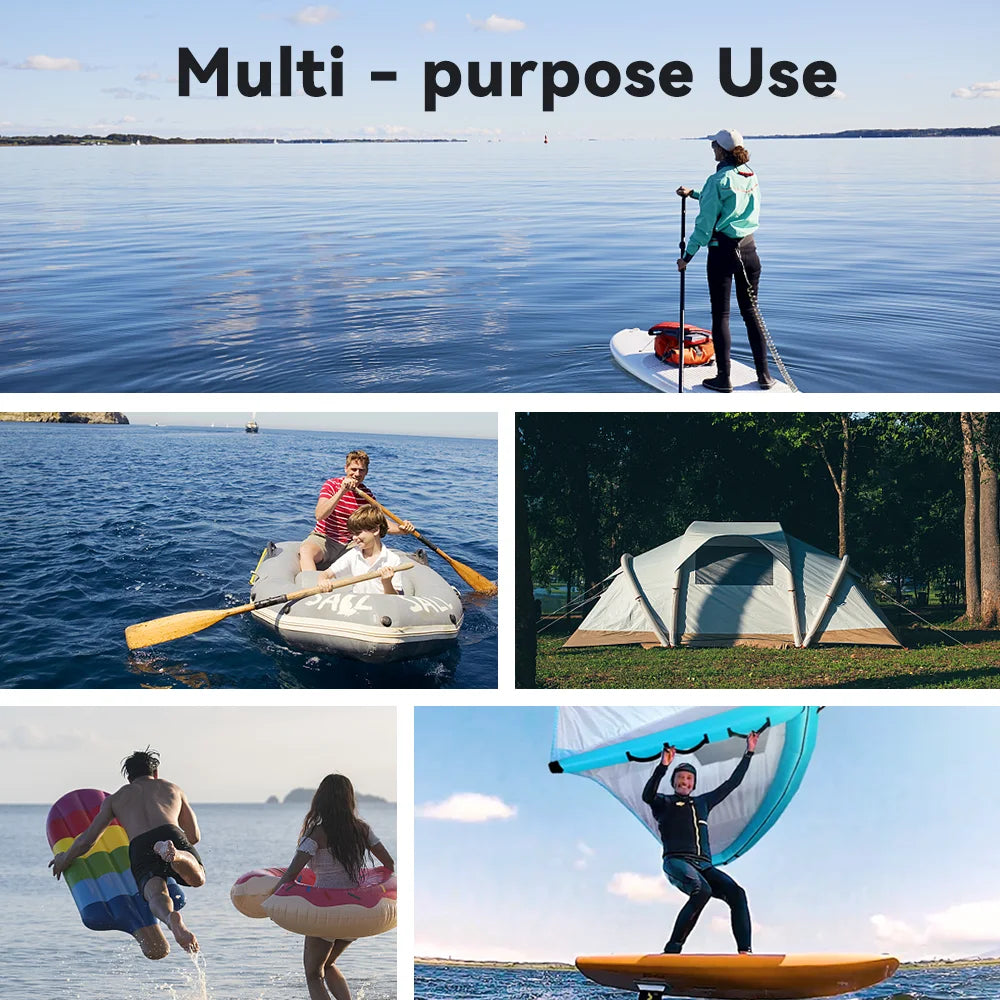 Paddle Board Pump Electric Portable Rechargeable SUP Pump 20PSI High Pressure Air Pump for PVC Boats, Kayaks, Mattress