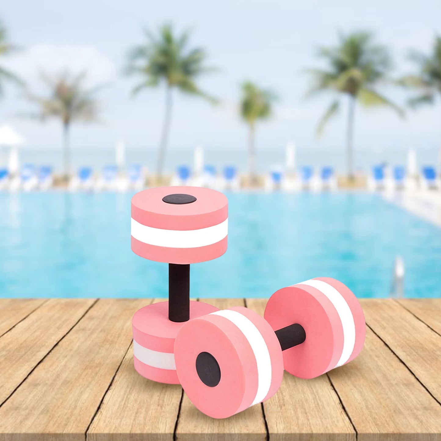 Water Weights For Pool, EVA Foam Swim Weights Water Dumbbells Floating, Water Fitness Barbells Hand Bar