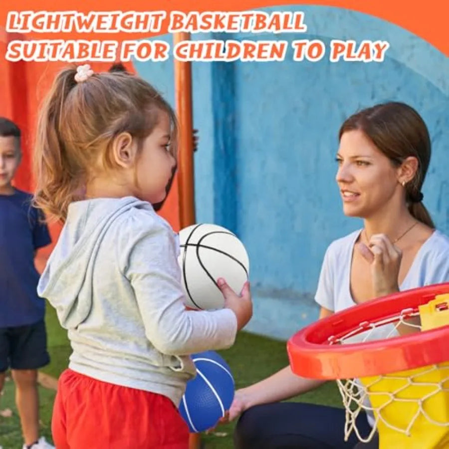 30 Pcs 6 Inch Mini Basketballs with Pump Mini Hoop Outdoor Basketball Set for Toddlers Replacement for Beach Pool Sports Beginn