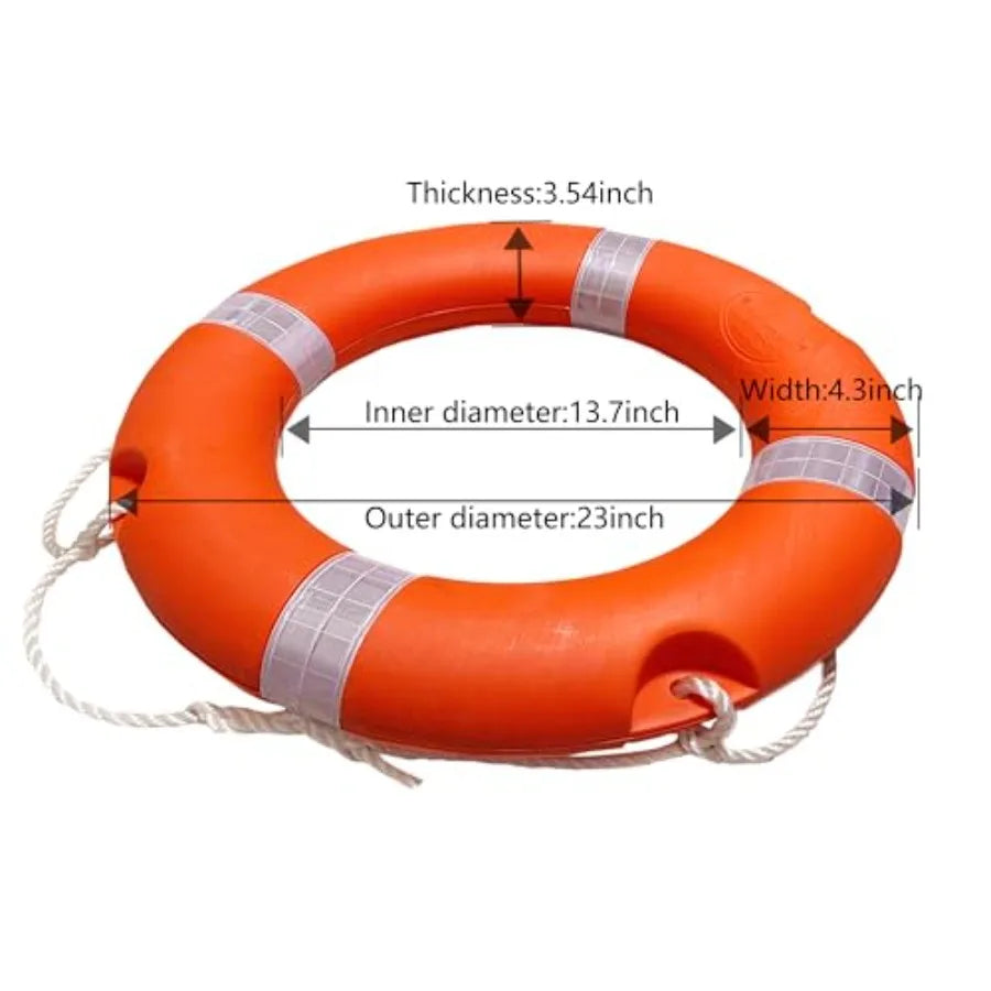 Boat Safety Throw Ring Life Rings for Boats with Water Floating Lifesaving Rope 98.4FT 1.5KG/ 2.5KG International Standard Boat