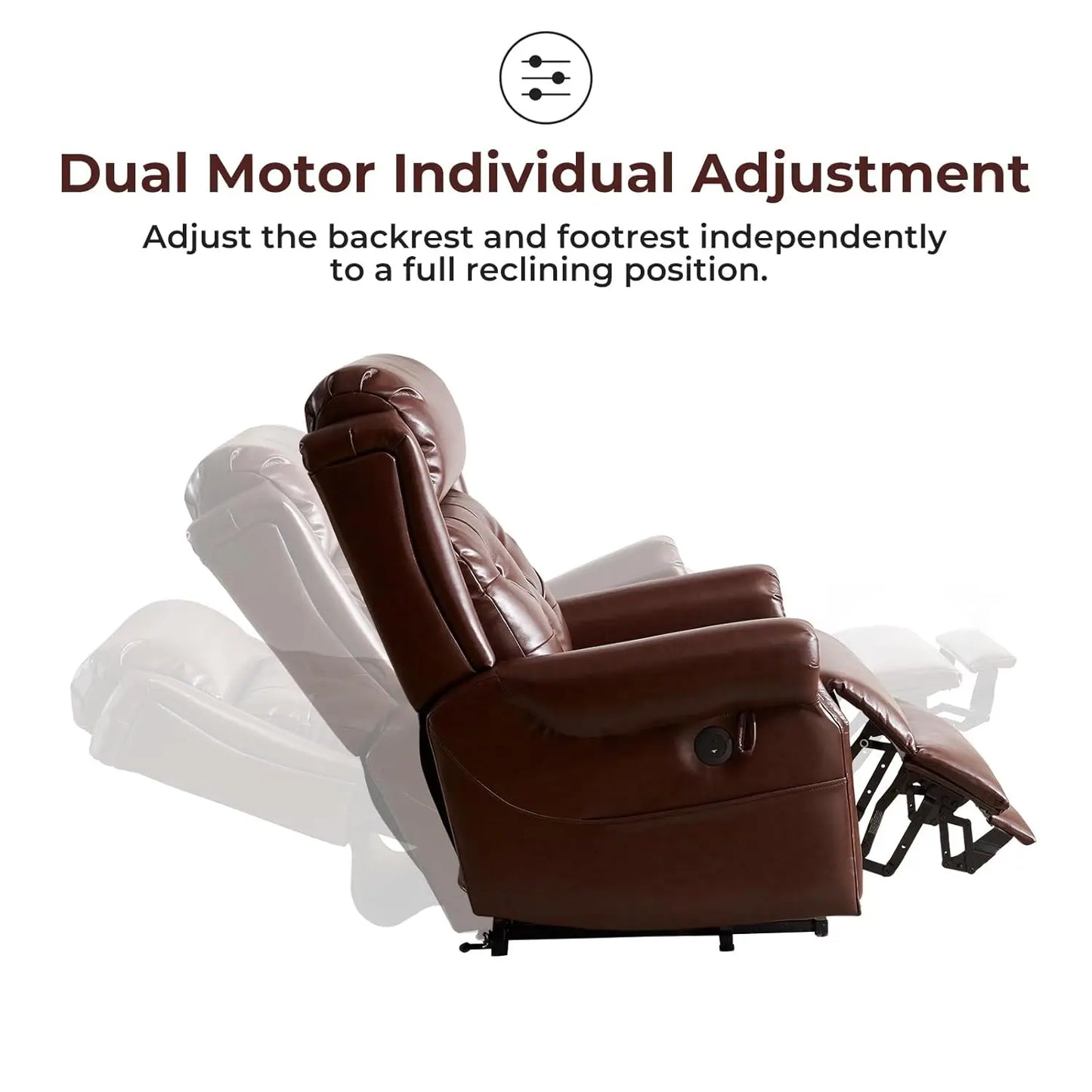 Power Lift Recliner Chair for Elderly with Adjustable Headrest,Electric Lift Chair with Massage and Heat, Lay Flat, Customized