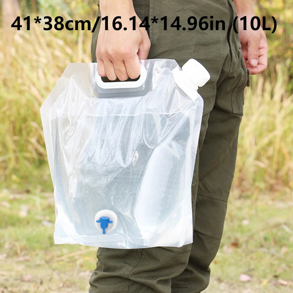 10/11/12L Drinking Water Container with Spigot Leakproof Camping Water Tank Large Capacity Water Storage Carrier for Hiking Car