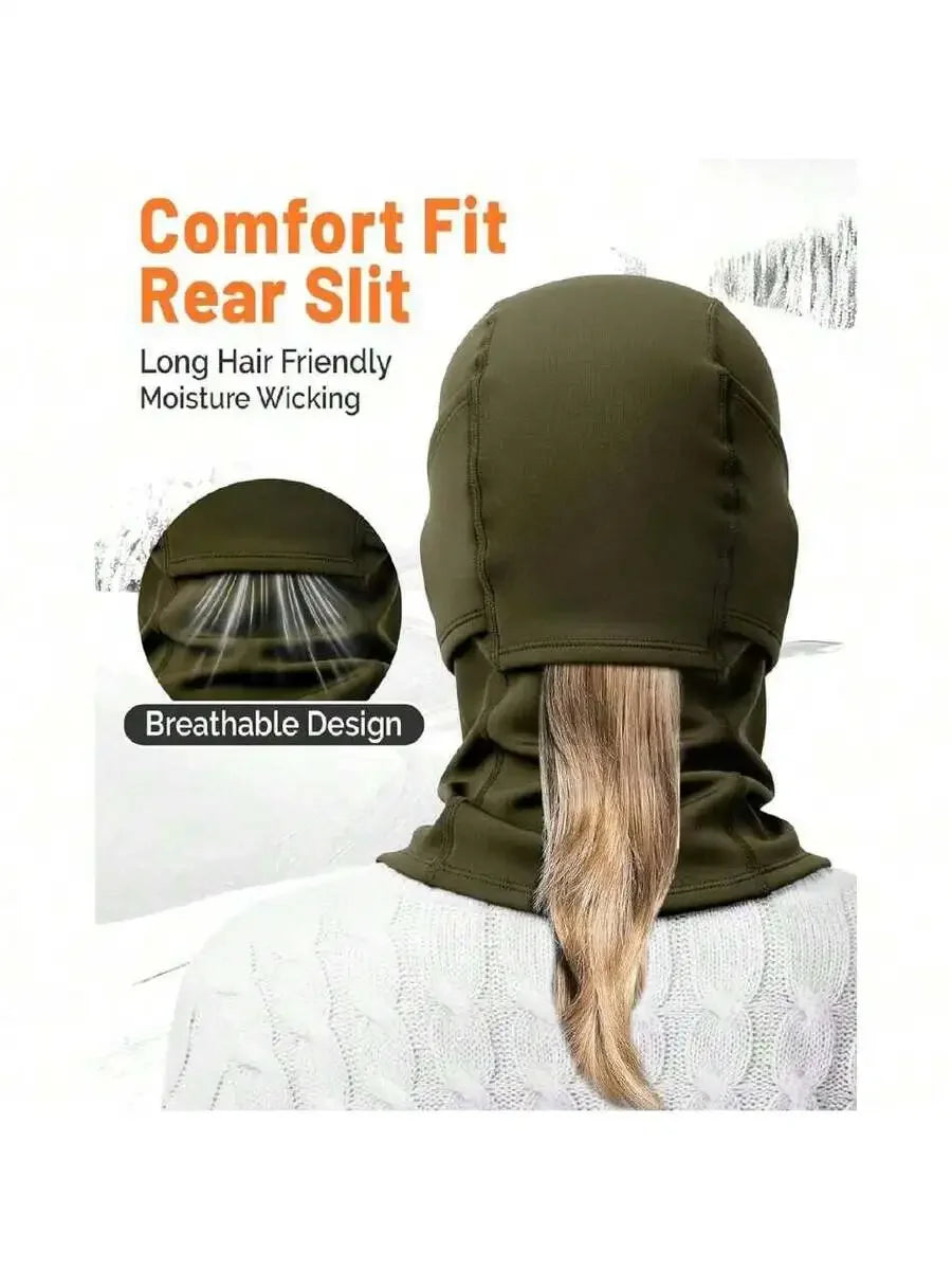 Double Layer Windproof Thermal Balaclava Ski Mask For Cold Weather Outdoor Sports
