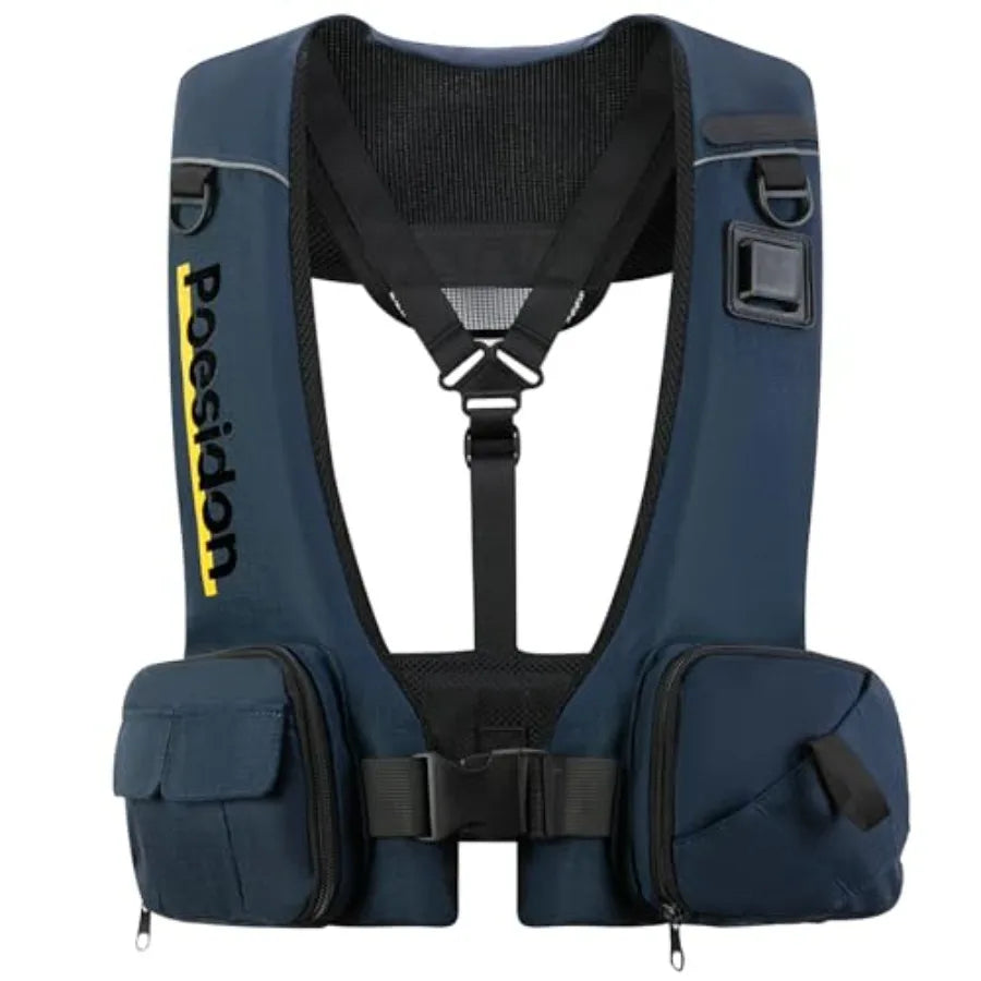 Adjustable Lightweight Breathable Water Safety Life Jacket Classic Unisex Design Multi-Functional Dual Storage Pockets Suitable