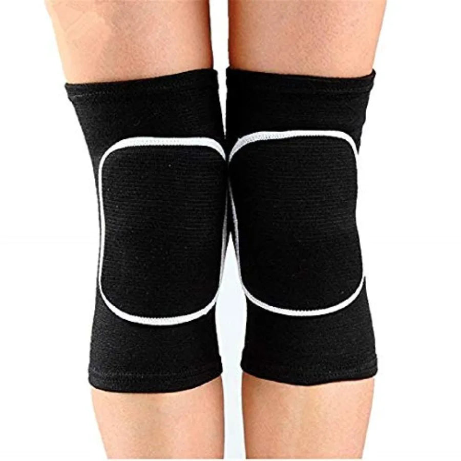 Knee Pad, Anti-Slip Padded Sponge Knee Brace Breathable Flexible Elastic Knee Support for Football Volleyball Dance Skating Bas