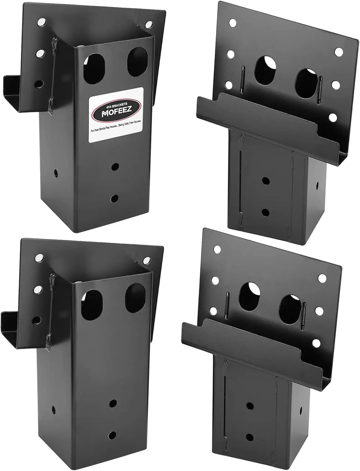 4x4 Compound Angle Brackets for Deer Stand Hunting Blinds Shooting Shack (Set of 4) - Durable Outdoor Use