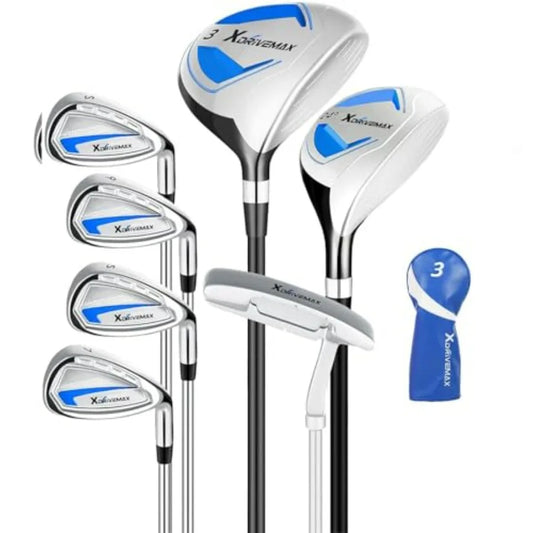 7-Piece Complete Golf Clubs Set for Men and Women /,Advanced Performance Set with Fairway Wood, Hybrid, Irons and Putter, Regul