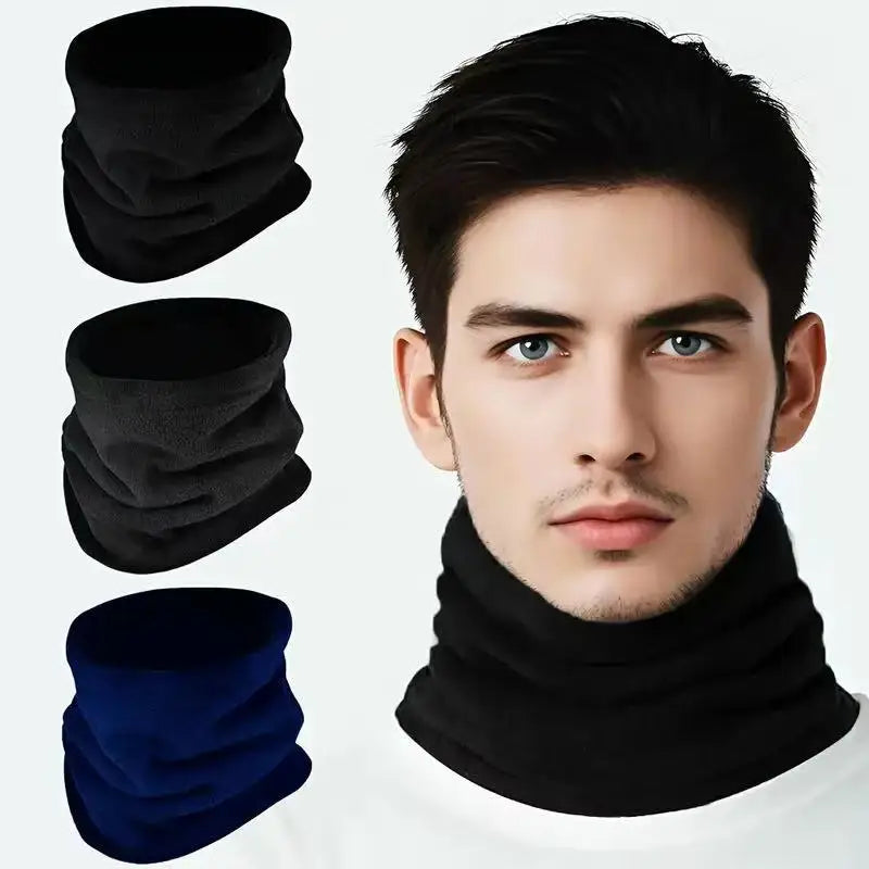 Men's Winter Neck Scarf Warm Windproof Polar Fleece Ski Tube Outdoor Sport Cold-proof Thermal Cycling Snowboard Face Cover