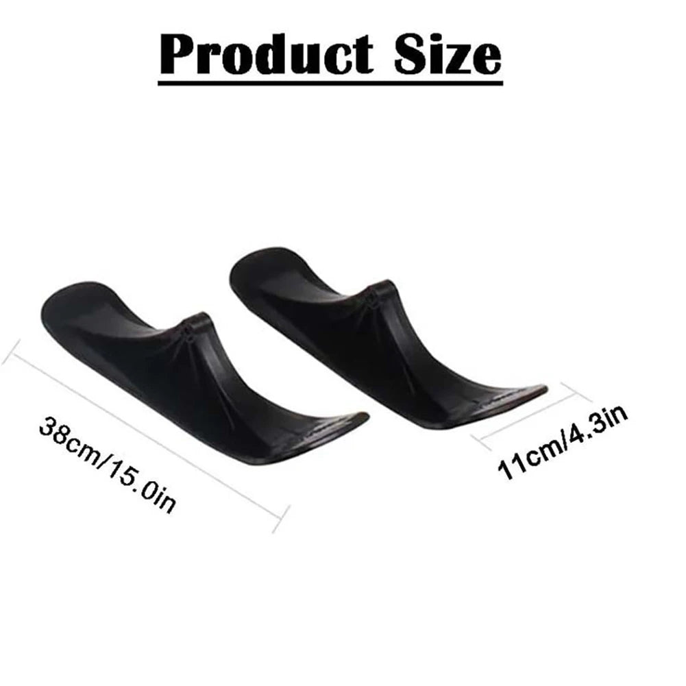 1 Pair Scooter Sled Ski Sleigh Sled Ski Board Snow Sledge Board Set Ski Scooter for Kids Outdoor Accessories
