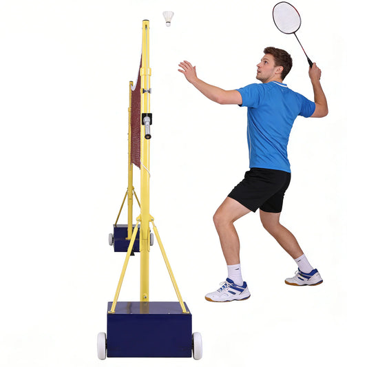 Badminton Volleyball Tennis Net Stand Height Adjustable Portable Badminton Net Stand Pole Dual-Purpose Ideal for Outdoor Sports