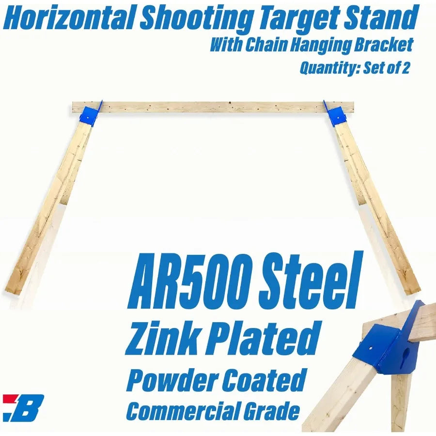 Target Supply Commercial Grade Never Tip Steel Shooting Target Stand for Hanging AR500 Steel Silhouette or Round Paper Tar