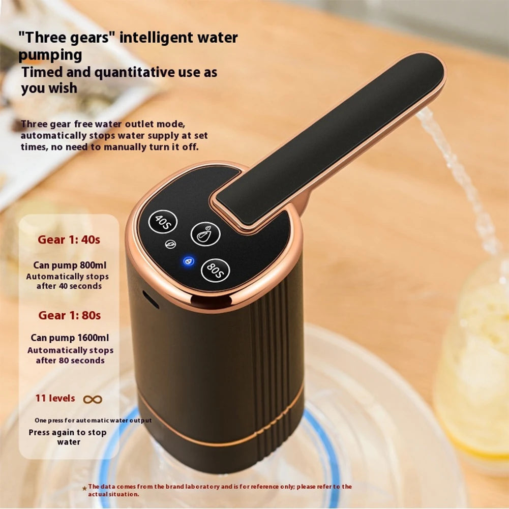Electric Drinking Water Pump Digital Display Automatic Water Pump USB Charging for Universal 3 4 and 5 Gallon