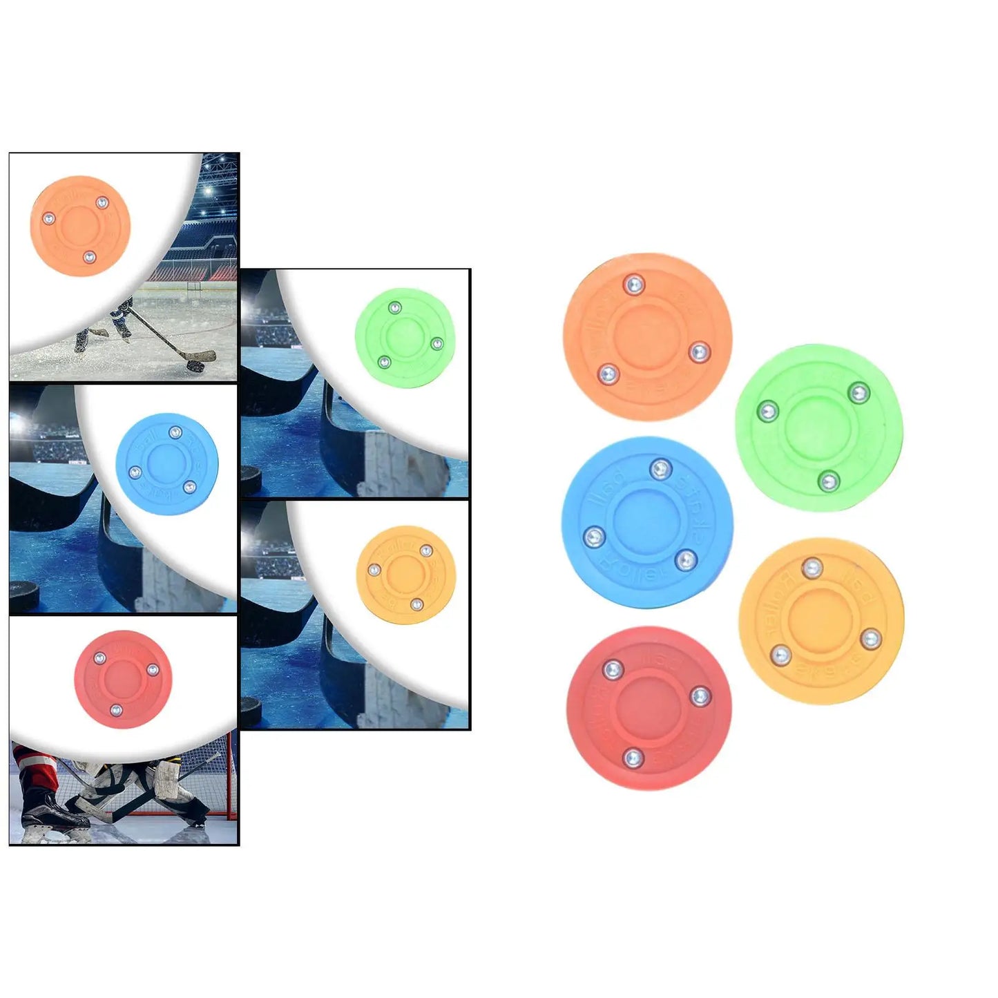 Ice Hockey Puck Professional Training Equipment Roller Skate Ball Biscuit Hockey Puck for Game Outdoor Indoor Beginners Children