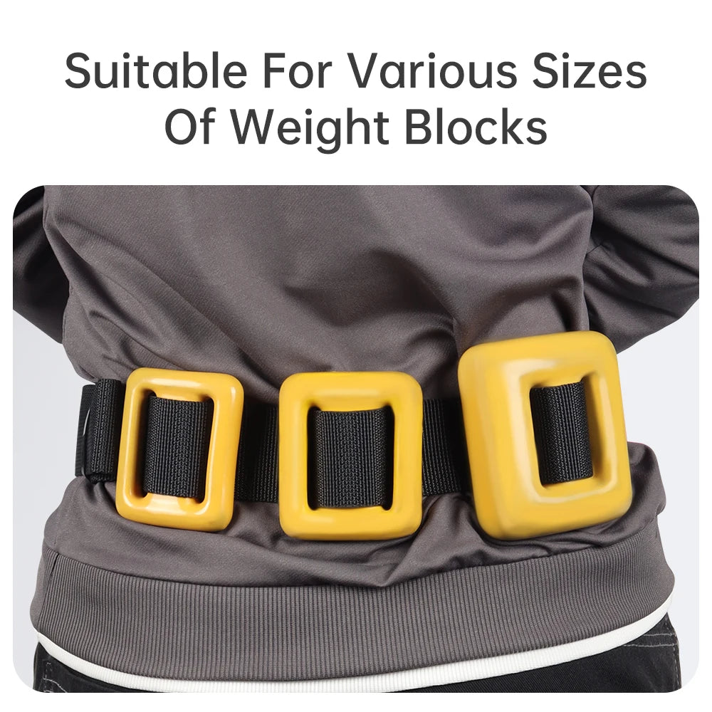 DIDEEP Diving Weight Belt with Quick-Release Buckle & Adjustable Strap-Heavy-Duty Scuba Diving Accessories with Ergonomic Design