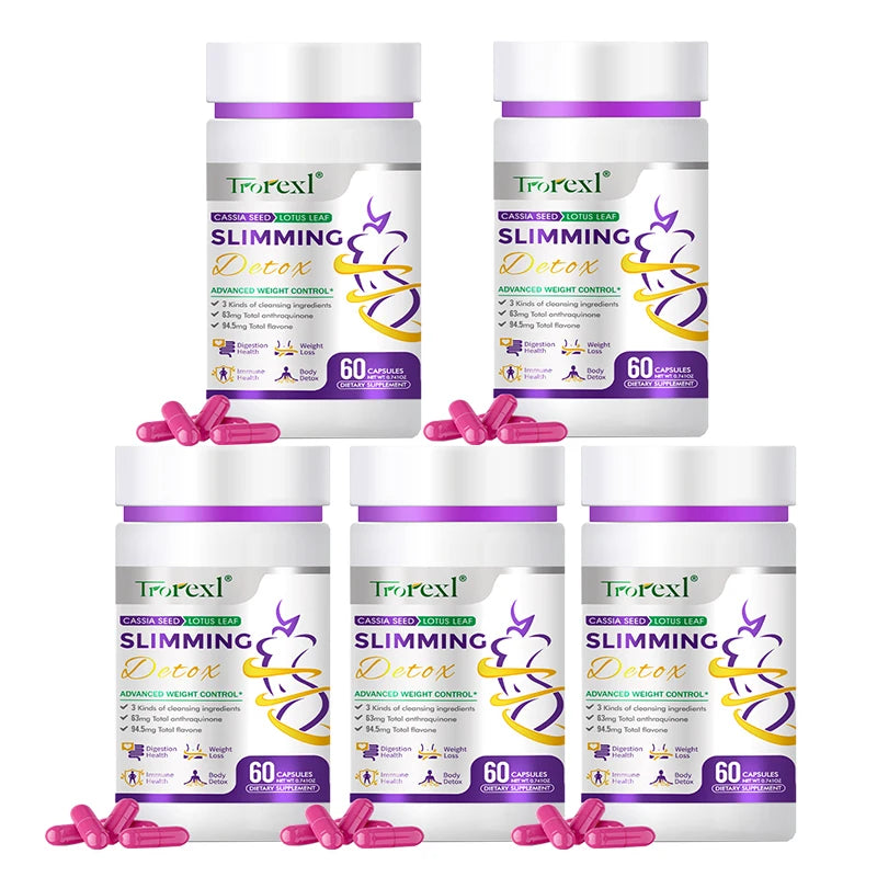 Skinny Pills, Natural Lotus Leaf Capsules, Restore Normal BMI, Calorie Burning, Nighttime Enzymes