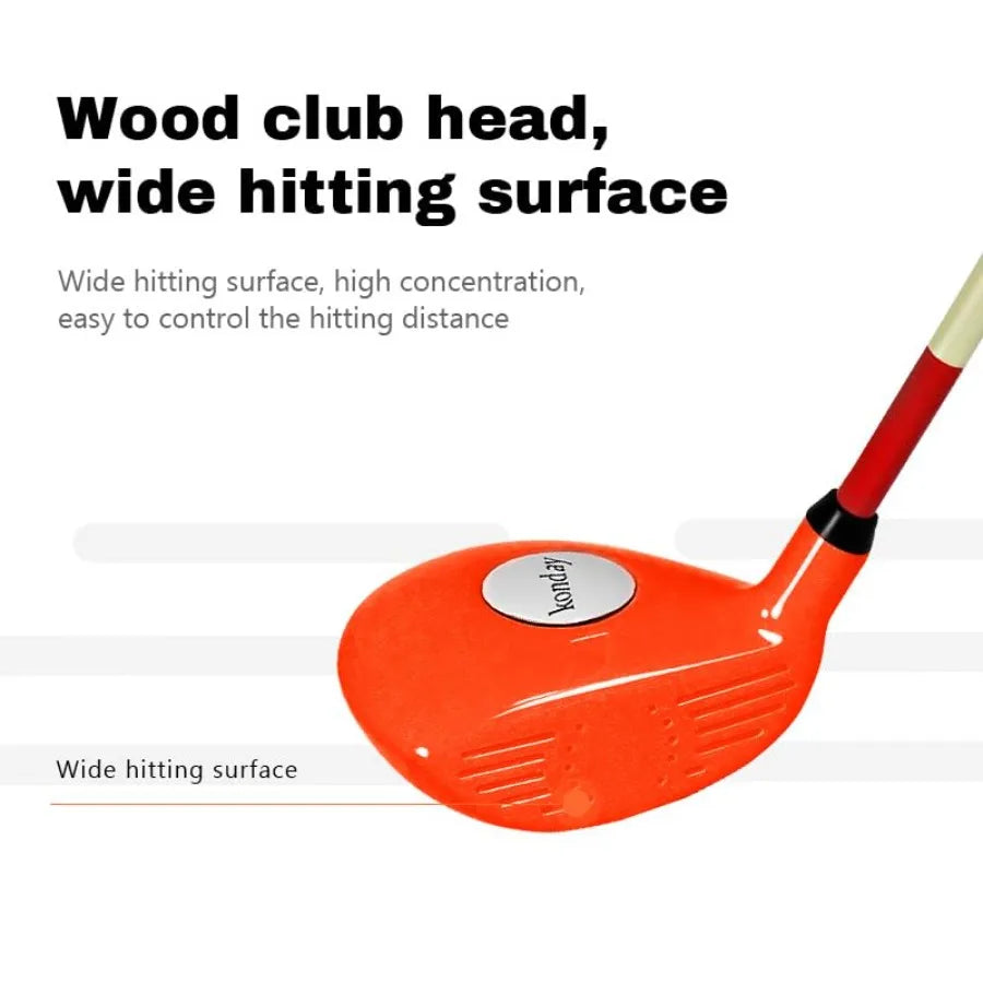 Golf Clubs Set for Yard Sports: Complete Three-Club Package with Durable Carry Bag and Soft Practice Balls Ideal for 's Outdoor