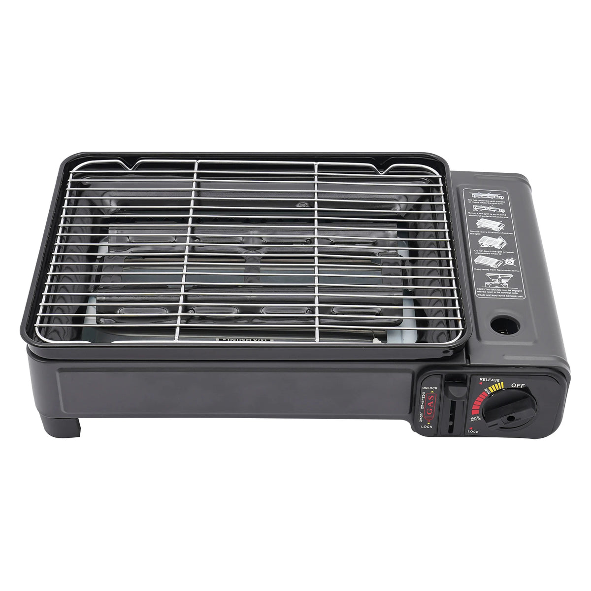 Portable Camping Grill Gas Stove BBQ Grills with Storage Box for Camping Traveling Trekking Travel Accessories 43*28.5*11.5cm